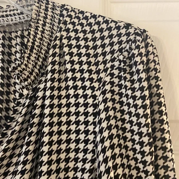 J.CREW LONG SLEEVE WOMENS DRESS SIZE 8 BRAND NEW BLACK AND WHITE COMBINATION - Picture 4 of 12